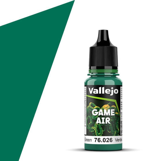 Vallejo Game Air Game Air Jade Green (18ml) 76.026 airbrush acrylic paint dropper bottle