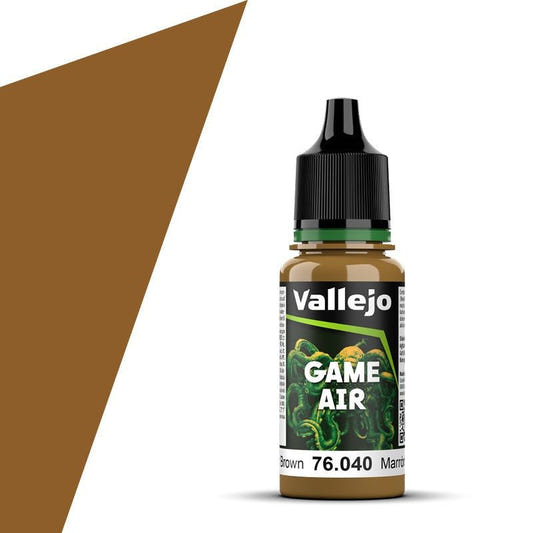 Vallejo Game Air Game Air Leather Brown (18ml) 76.040 airbrush acrylic paint dropper bottle