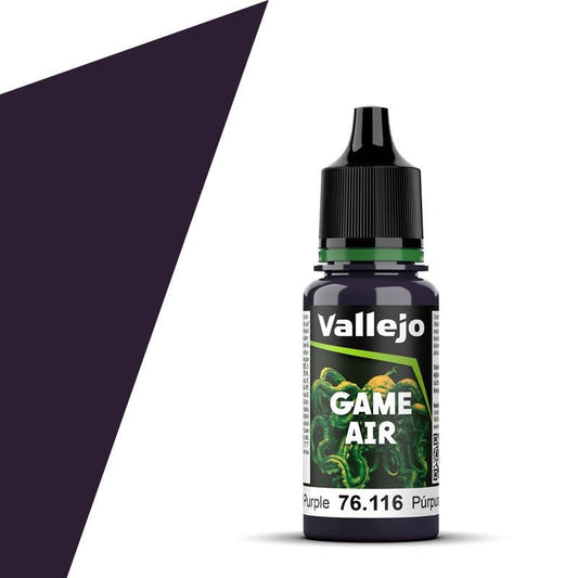 Vallejo Game Air Game Air Midnight Purple (18ml) 76.116 airbrush acrylic paint dropper bottle