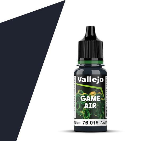 Vallejo Game Air Game Air Night Blue (18ml) 76.019 airbrush acrylic paint dropper bottle
