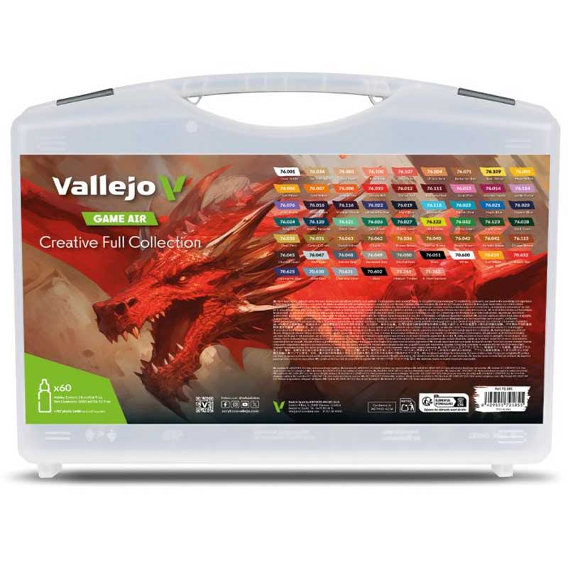 Vallejo Game Air Creative Full Collection (x60 - Loaded Dice