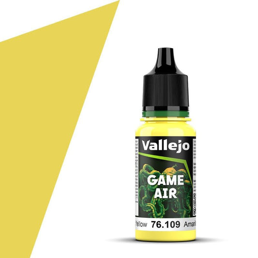 Vallejo Game Air Game Air Toxic Yellow (18ml) 76.109 airbrush acrylic paint dropper bottle