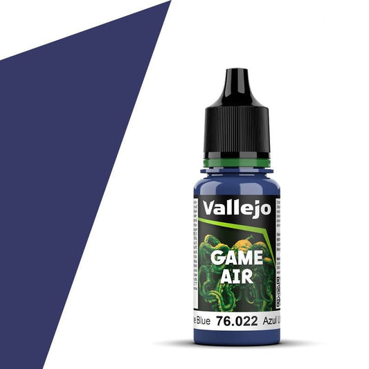 Vallejo Game Air Game Air Ultramarine Blue (18ml) 76.022 airbrush acrylic paint dropper bottle