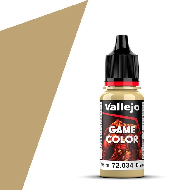 Vallejo Game Color Game Color Bone White (18ml) acrylic paint dropper bottle