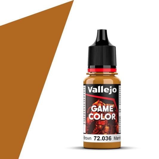 Vallejo Game Color Game Color Bronze Fleshtone (NOW BRONZE BROWN)(18ml) acrylic paint dropper bottle
