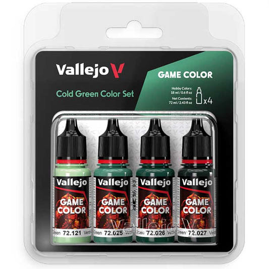 Vallejo Game Color - Cold Green Set (x4) paint set