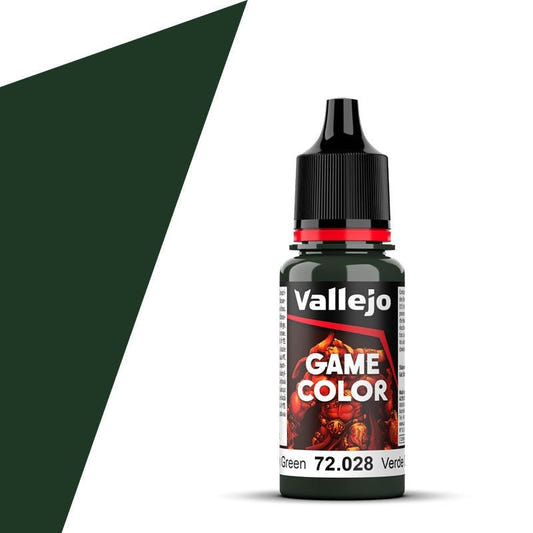 Vallejo Game Color Game Color Dark Green (18ml) acrylic paint dropper bottle