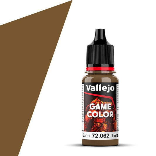 Vallejo Game Color Game Color Earth (18ml) acrylic paint dropper bottle