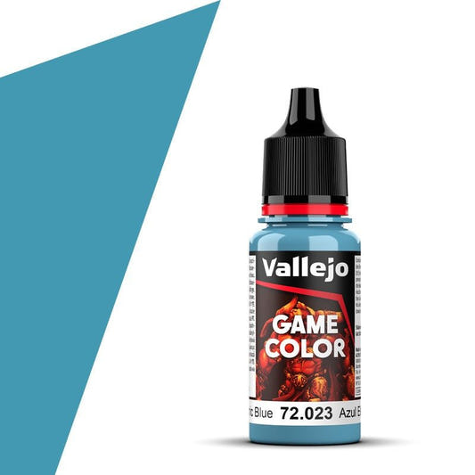 Vallejo Game Color Game Color Electric Blue (18ml) acrylic paint dropper bottle