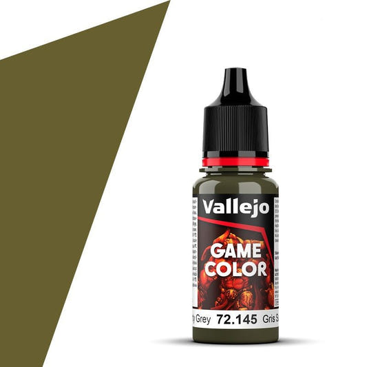 Vallejo Game Color Game Color Extra Opaque - Heavy Grey (Now Dirty Grey)(18ml) acrylic paint dropper bottle