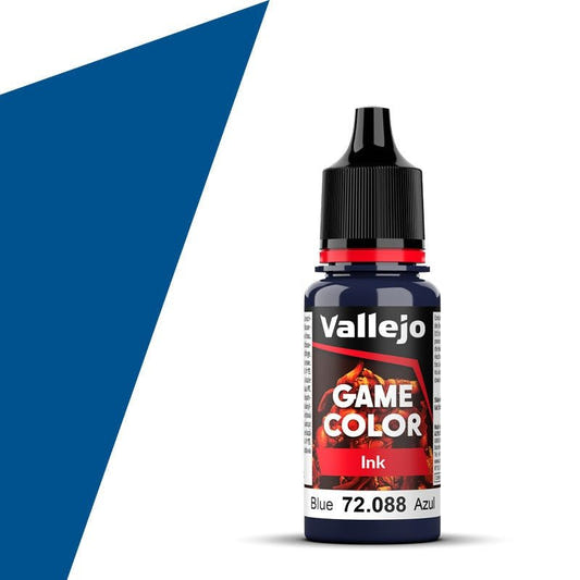 Vallejo Game Color Game Color Game Ink - Blue (18ml) acrylic paint dropper bottle