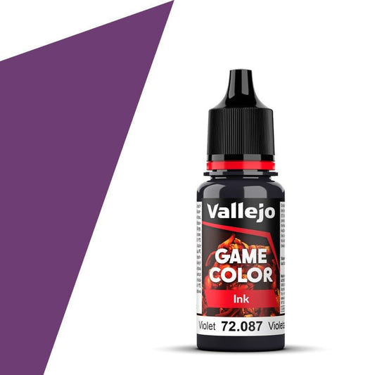 Vallejo Game Color Game Color Game Ink - Violet (18ml) acrylic paint dropper bottle