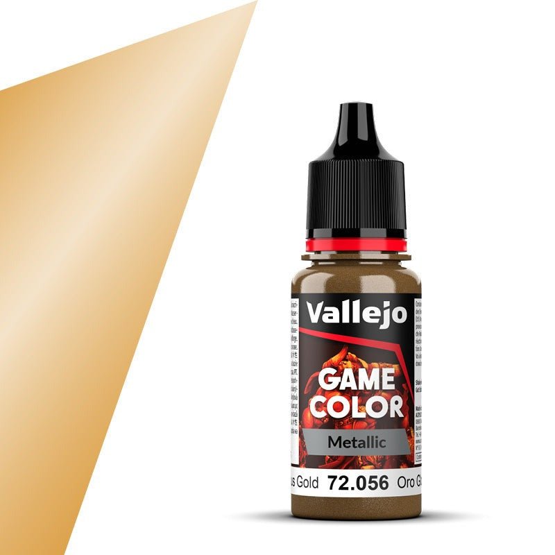 Vallejo Game Color Game Color Glorious Gold (18ml) acrylic paint dropper bottle
