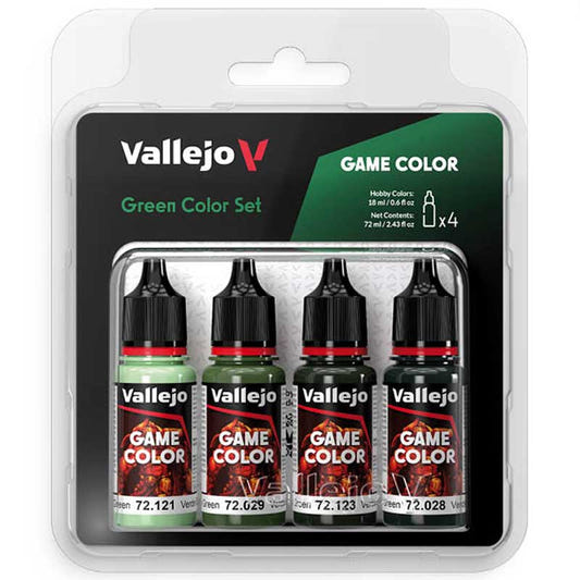 Vallejo Game Color - Green Set (x4) paint set