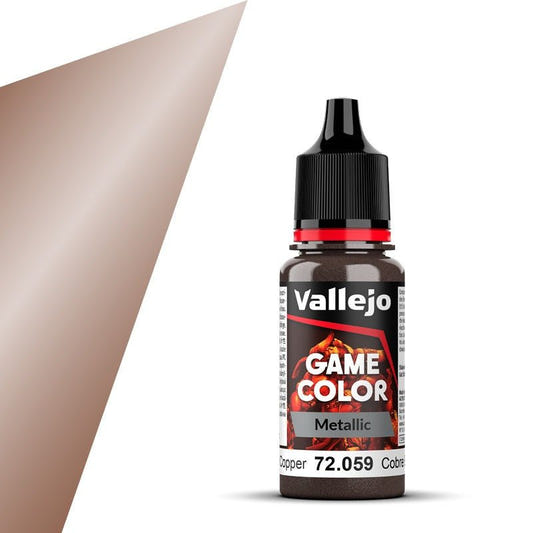 Vallejo Game Color Game Color Hammered Copper (18ml) acrylic paint dropper bottle
