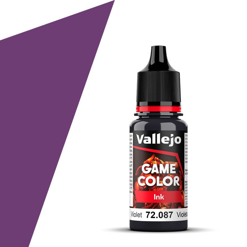 Vallejo Game Color Game Ink - Violet (18ml) - Loaded Dice