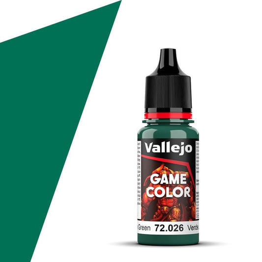 Vallejo Game Color Game Color Jade Green (18ml) acrylic paint dropper bottle