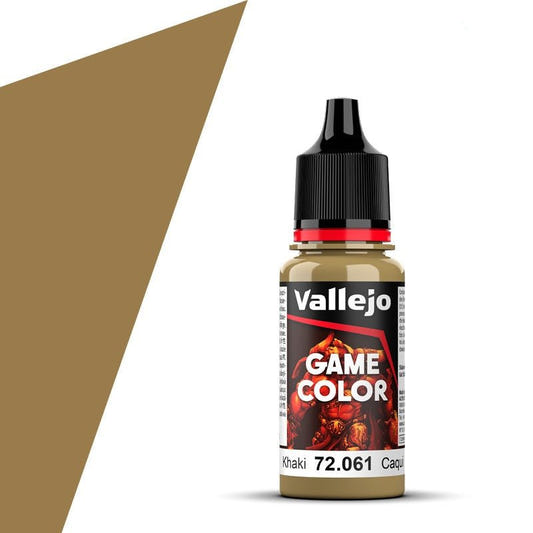 Vallejo Game Color Game Color Khaki (18ml) acrylic paint dropper bottle