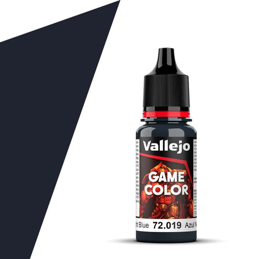 Vallejo Game Color Game Color Night Blue (18ml) acrylic paint dropper bottle