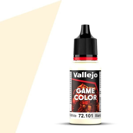 Vallejo Game Color Game Color Off White (18ml) acrylic paint dropper bottle