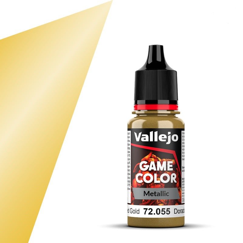 Vallejo Game Color Game Color Polished Gold (18ml) acrylic paint dropper bottle