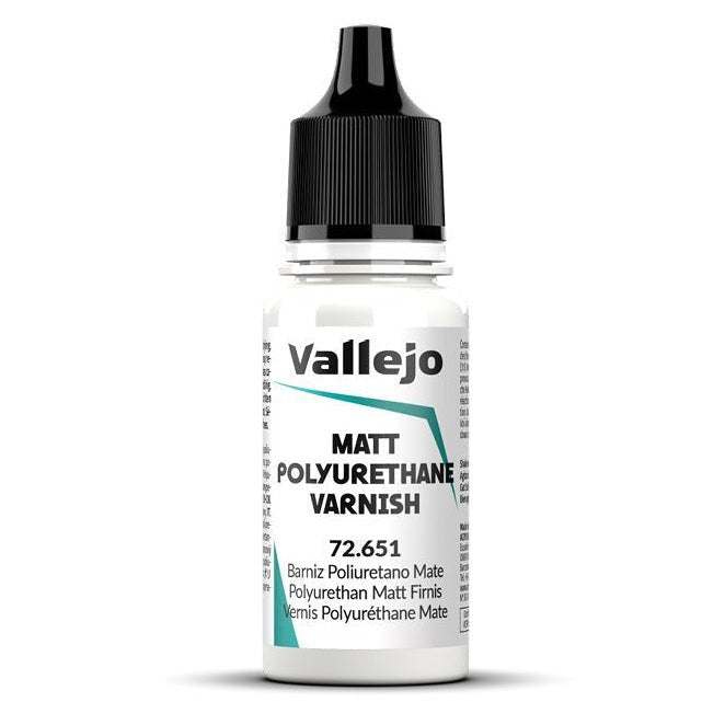 Vallejo Game Color Polyurethane Matt Varnish (18ml) hobby bottle