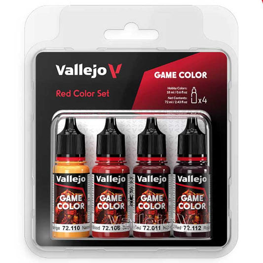 Vallejo Game Color - Red Set (x4) paint set