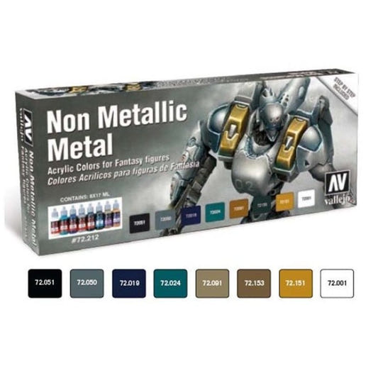 Vallejo Game Color Set - Non Metallic Metal (x8) paint set