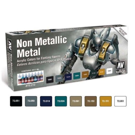 Vallejo Game Color Set - Non Metallic Metal (x8) paint set