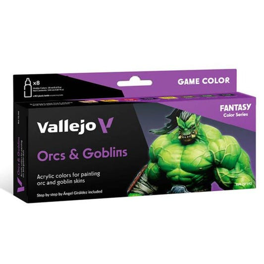 Vallejo Game Color Set - Orcs & Goblins 72.192 paint set