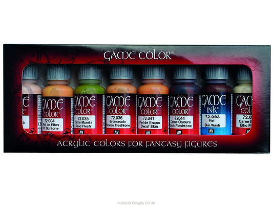 Vallejo Game Color - Skin Colour Set (x8) paint set