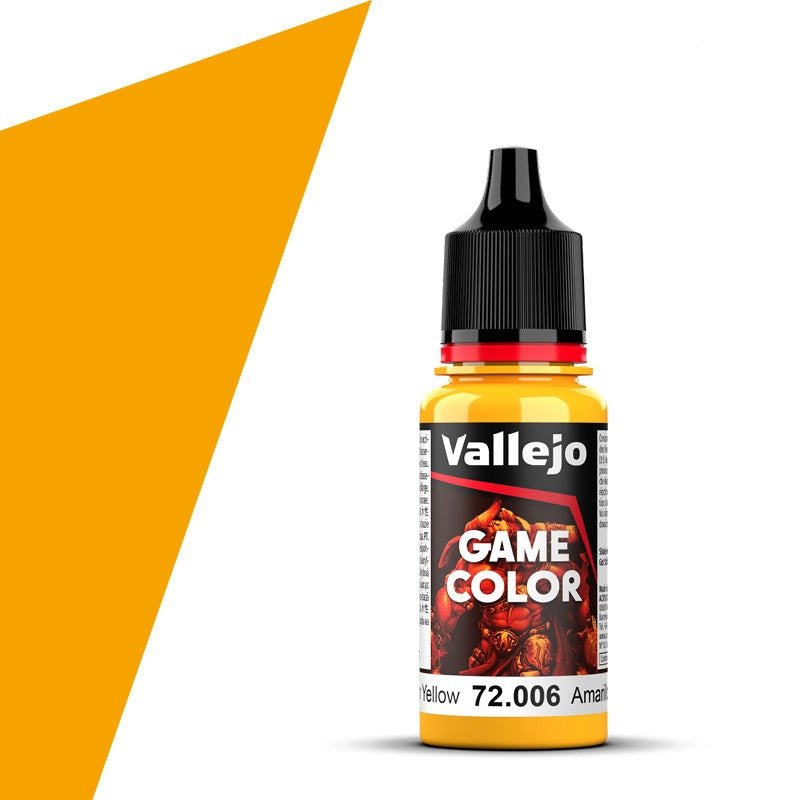 Vallejo Game Color Game Color Sun Yellow (18ml) acrylic paint dropper bottle