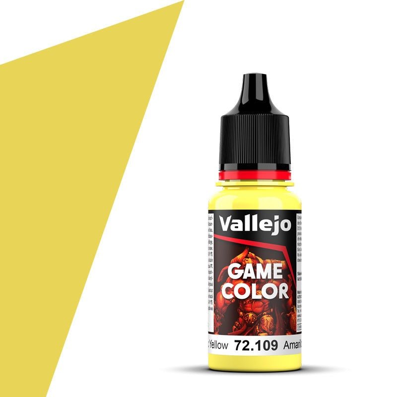 Vallejo Game Color Game Color Toxic Yellow (18ml) acrylic paint dropper bottle