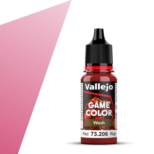 Vallejo Game Color Wash Game Color Wash - Red (18ml) shading wash dropper bottle