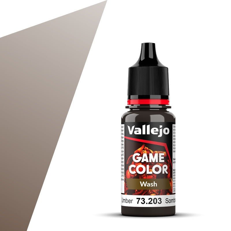 Vallejo Game Color Wash Game Color Wash - Umber (18ml) shading wash dropper bottle