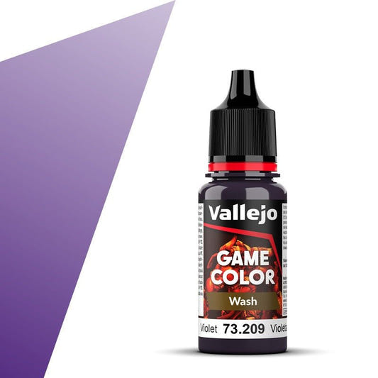 Vallejo Game Color Wash Game Color Wash - Violet (18ml) shading wash dropper bottle