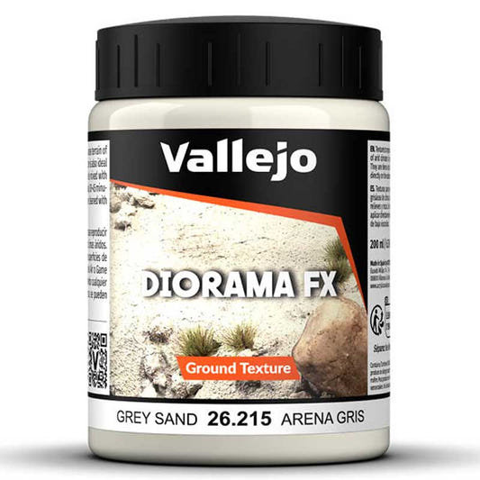 Vallejo Grey Sand Paste 200ml ground texture for bases and dioramas