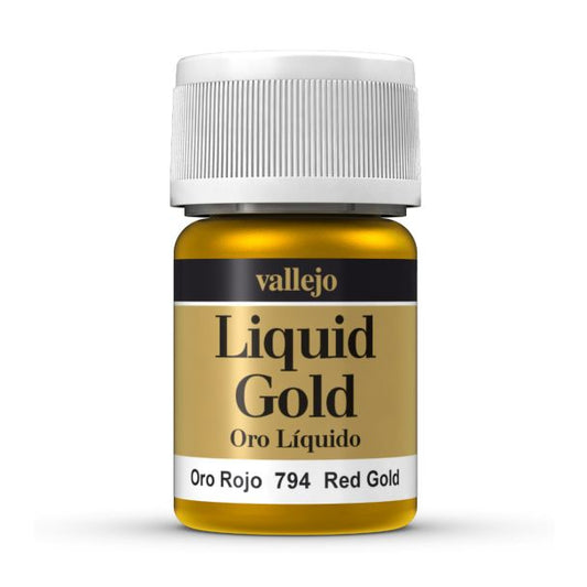 Vallejo Liquid Metal Liquid Metal - Red Gold alcohol-based metallic paint