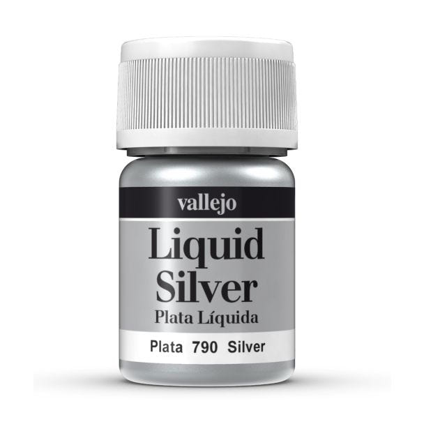 Vallejo Liquid Metal Liquid Metal - Silver alcohol-based metallic paint