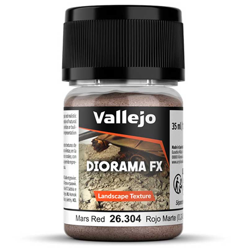Vallejo Mars Red 0.2-0.6mm ground texture for bases and dioramas