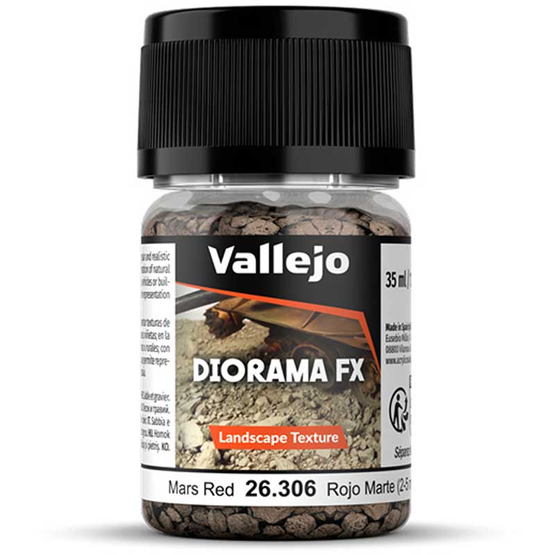 Vallejo Mars Red 2-5mm ground texture for bases and dioramas
