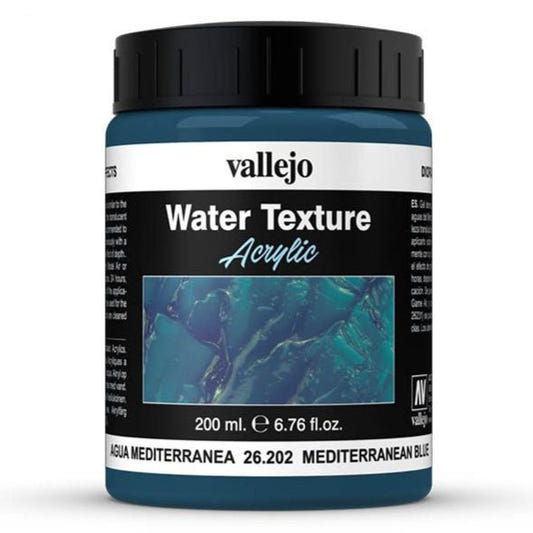 Vallejo Mediterranean Blue 200ml water effect texture for dioramas