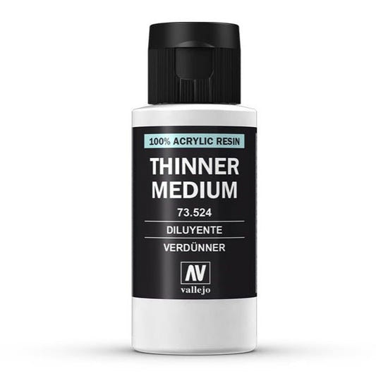 Vallejo Medium - Thinner 60ml hobby bottle