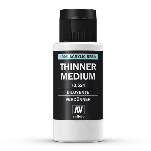 Vallejo Medium - Thinner 60ml hobby bottle