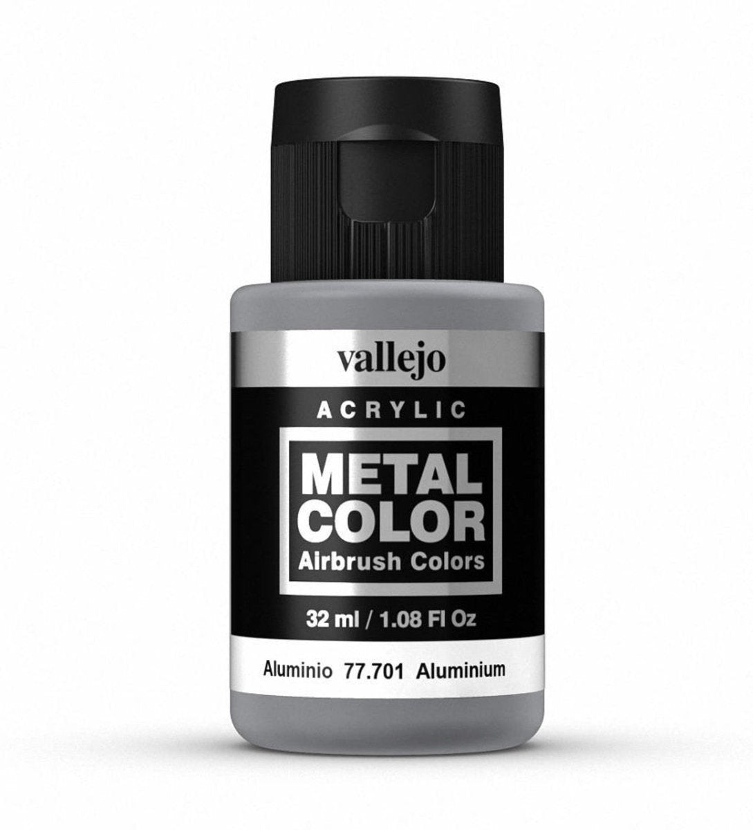 Vallejo Metal Color Metal Color - Aluminium 32ml metallic airbrush paint bottle