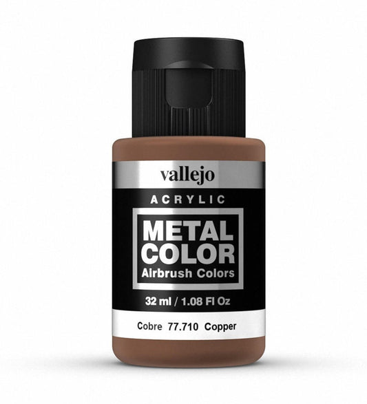 Vallejo Metal Color Metal Color - Copper 32ml metallic airbrush paint bottle