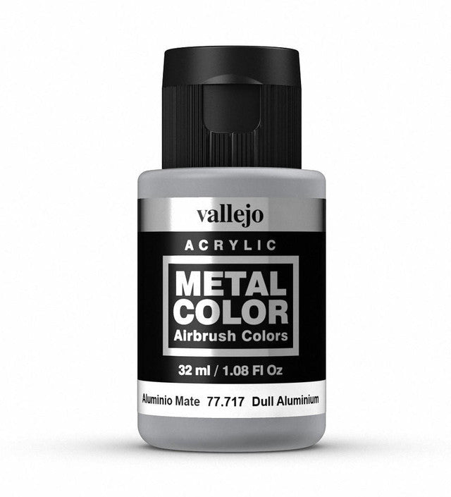Vallejo Metal Color Metal Color - Dull Aluminium 32ml metallic airbrush paint bottle