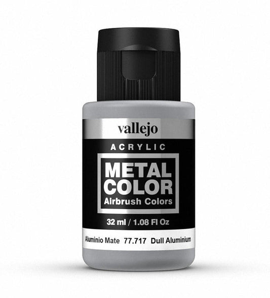 Vallejo Metal Color Metal Color - Dull Aluminium 32ml metallic airbrush paint bottle