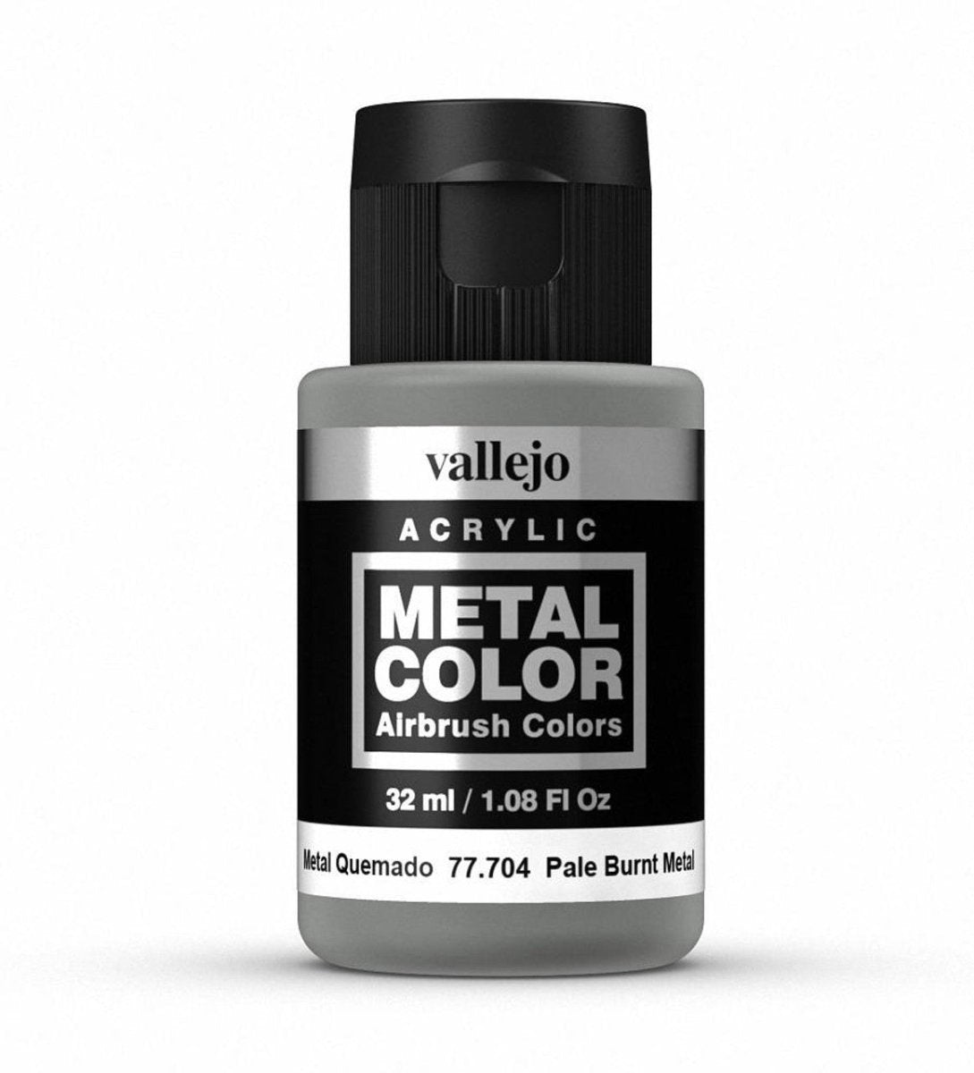 Vallejo Metal Color Metal Color - Pale Burnt Metal 32ml metallic airbrush paint bottle