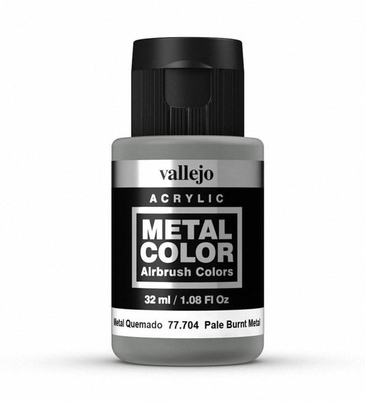 Vallejo Metal Color Metal Color - Pale Burnt Metal 32ml metallic airbrush paint bottle